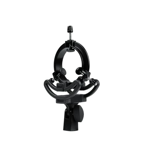 Gator Frameworks Deluxe Universal-Stoßdämpferhalterung für Kondensatormikrofone 18–55 mm Durchmesser (GFW-MIC-SM1855), Schwarz von Gator Frameworks