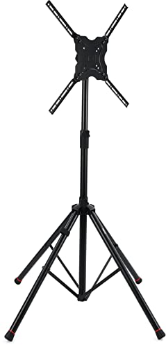 Gator Frameworks Deluxe verstellbarer Quadpod LCD/LED-TV-Monitorständer mit Hubkolben; passend für Bildschirme bis zu 65" (GFW-AV-LCD-25) von Gator Frameworks