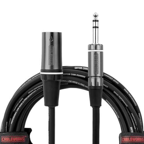 Gator Cableworks GCWC-XLR-05MTRS Composer Series 5 Foot (1,5m) XLR M to TRS von Cableworks