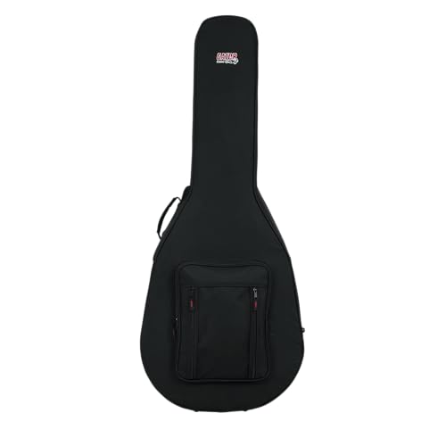 Gator Cases Leichter Gitarrenkoffer Softcase für Jumbo Akustik-Gitarren, schwarz (GL-Jumbo) von Gator