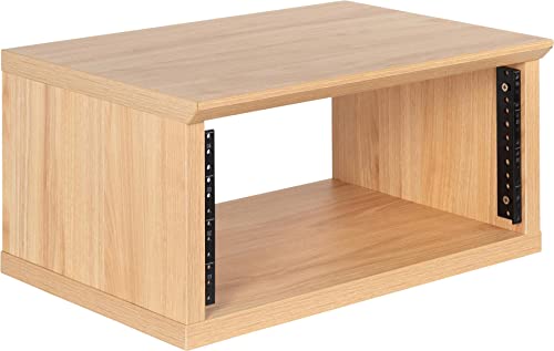 Gator Frameworks Elite Furniture Series Desktop 4U Studio Rack, Ahorn Natur (GFW-ELITERK-4U-MPL) von Gator