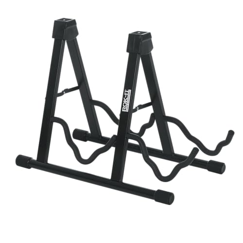 Gator Frameworks Rok It A-Frame Doppel-Gitarrenständer; für die meisten Standard-Elektro- und Akustikgitarren (RI-GTRAU2X) von Gator