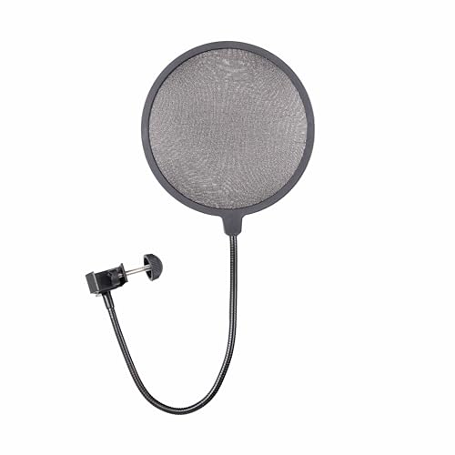 Gator Frameworks Rok-It Einschichtiger Mikrofon-Pop-Filter mit C-Klemme für die meisten Mikrofonstative; (RI-POPFILTER) von Gator