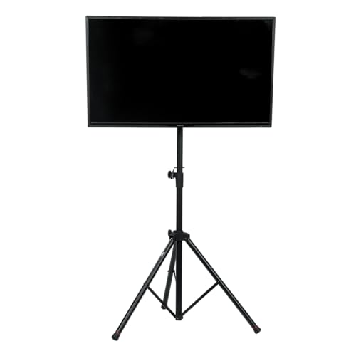 Gator Frameworks Tripod-Ständer für LCD-Bildschirme | VESA-Halterung für Verschiedene Lochmuster | höhenverstellbar | hochbelastbar | schwarz (GFW-AV-LCD-1) von Gator
