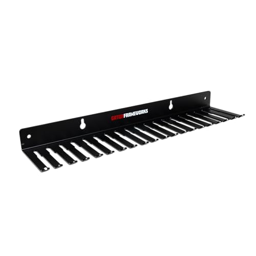 Gator Frameworks Wandmontierbare Kabelaufhängung und -organisation mit 19 Kabelschlitzen; reicht von 5-9 mm Abstand (GFW-CABLEHANGER) von Gator