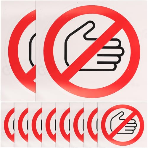 Gatuida Do Not Touch Aufkleber: 10 Stück - Schwarz - Vinyl - Rund - Geblümt - Matt - Wasserfest - Für glatte Oberflächen - Gerätefabrik, Lager, Industrie - Warnaufkleber - Sticker Gatuida Do Not Touch Aufkleber: 10 Stück - Schwarz - Vinyl - Rund - Geblümt - Matt - Wasserfest - Für glatte Oberflächen - Gerätefabrik, Lager, Industrie - Warnaufkleber - Sticker von Gatuida