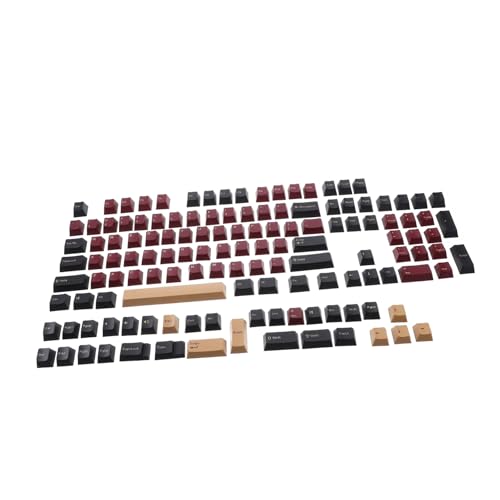 Gatuida 1 Satz 136 Tastenkappe mechanische Tastatur Mechanical Keyboard Ersatzkappen für Tastaturen Tastaturzubehör mechanisches Zubehör Computertastaturen Tastatur- pbt von Gatuida