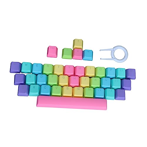 Gatuida 1 Satz Pbt Mechanische Tastenkappe Tastatur-dekor Tastenkappen Für Tastaturen DIY-tastenkappen Für Heimcomputer DIY-tastenkappen-kit Bunte Tastatur Tastaturtaste Schlüssel von Gatuida