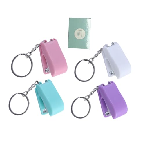 Gatuida 1 Set Mini Hefter Schlüsselanhänger Bürobedarf Schlüsselanhänger Schlüsselbund Hefter Kompakthefter Q Hefter Mini Schlüsselanhänger Tragbarer Hefter Mini Binder von Gatuida