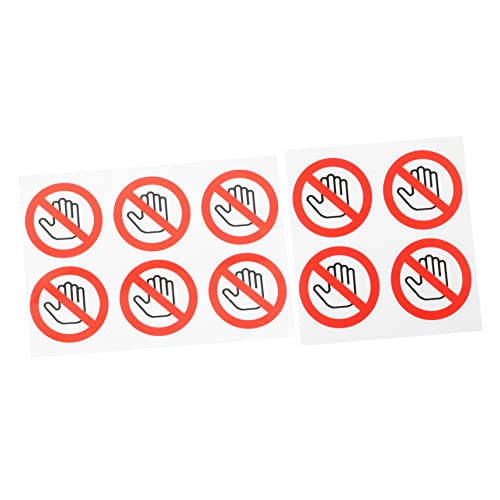Gatuida 10 Stück Aufkleber für Warnschilder entfernbare Wandaufkleber Verwenden Sie kein Schild NEIN aufkleber warnung verboten werden keine Aufkleber berühren selbstklebendes Vinyl rot Gatuida 10 Stück Aufkleber für Warnschilder entfernbare Wandaufkleber Verwenden Sie kein Schild NEIN aufkleber warnung verboten werden keine Aufkleber berühren selbstklebendes Vinyl rot von Gatuida