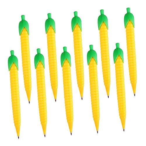 Gatuida 10 Stück Bleistifte Schul Maisstifte Mini Bleistifte Druckbleistifte Mädchen Automatische Spitze Maisstift Skizzieren Farbige Stifte In Maisform Lustiger Druckbleistift von Gatuida