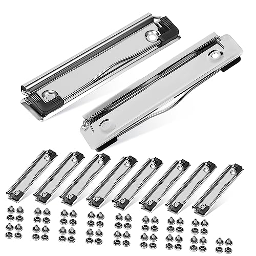 Gatuida 10 Stück Datenordner Für Datei Zwischenablage Clip Ordner Dokument Schreibwaren Großes Brett Papierclips Groß Büro Bretter Montierbare Klemmbrettklemmen Multipack Mit Silber Metall von Gatuida