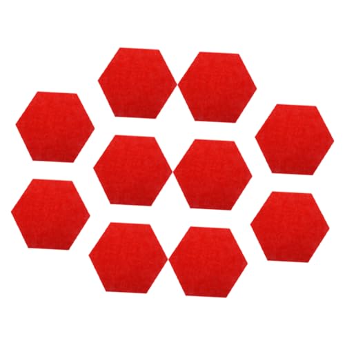 Gatuida 10 Stück Erinnerungstafel Blau Büro Notiztafel Dämmung Sechseckig Schalldämmung Akustische Wand Memo Notiztafeln Whiteboard Für Wand Schalldämmung Gesang Dicker Filz Rot von Gatuida
