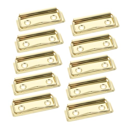 Gatuida 10 Stück Ordnerzubehör Clip für Bretter Befestigungsklammern für Klemmbretter Clip-Board-Clips Aufbewahrungs-Klemmbrett Büroklammer Papierklemme Aluminiumlegierung Golden Gatuida 10 Stück Ordnerzubehör Clip für Bretter Befestigungsklammern für Klemmbretter Clip-Board-Clips Aufbewahrungs-Klemmbrett Büroklammer Papierklemme Aluminiumlegierung Golden von Gatuida