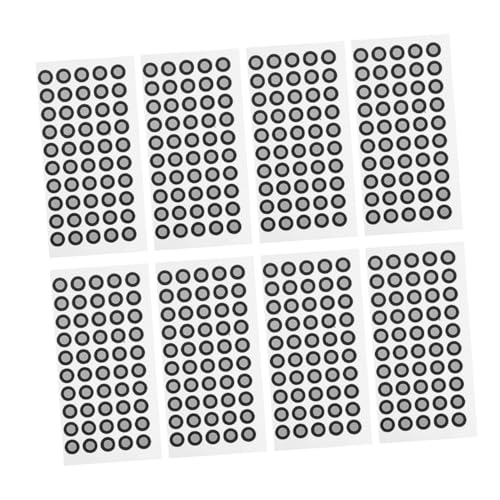 Gatuida 1100 Stück Identifikationspunkt des Scanners wiederverwendbare sticker Markierungspunkte für Scanner Punktmarkierung Reflektierende Markierungen für Scanner Reflektierende Folie von Gatuida