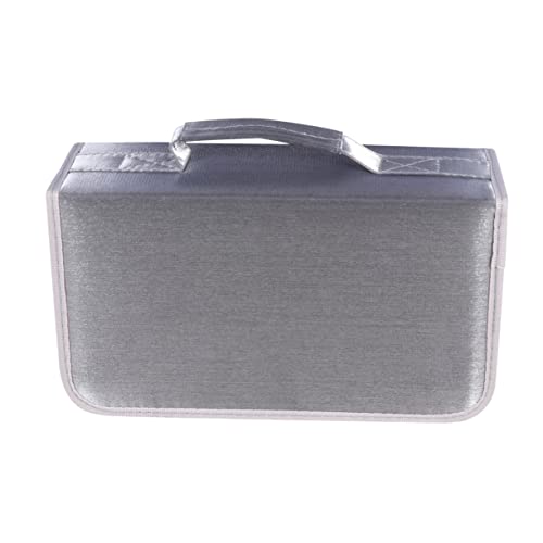 Gatuida 128-teiliges Cd-case Aufbewahrungskoffer Aus Merzerisiertem Stoff Große Kapazität Handheld-cd-zubehör Für Zuhause Und Das Auto von Gatuida