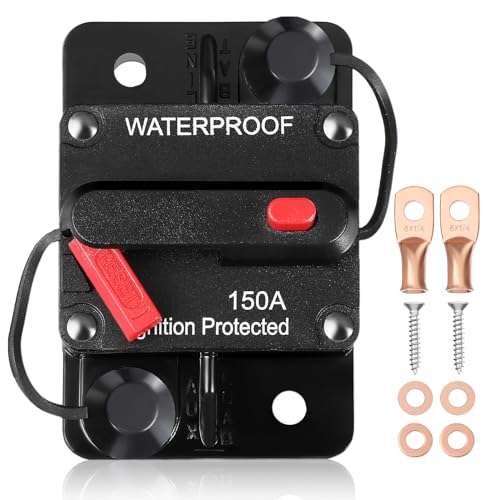 150A Schutzschalter mit Manueller Reset Sicherungshalter kfz Automatik Leistungsschalter Sicherung für Marine Trolling Motoren Boot ATV Manuelle Stromversorgung von Gatuida