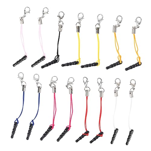 Gatuida 15st Flachstecker Kopfhörer Headset Intelligenter Stecker Staubdichte Ohrkappe Lanyard Für Telefon Riemen Mit Karabinerverschluss Riemen Mit Staubschutz Handy Riemen Gurt Charme Gatuida 15st Flachstecker Kopfhörer Headset Intelligenter Stecker Staubdichte Ohrkappe Lanyard Für Telefon Riemen Mit Karabinerverschluss Riemen Mit Staubschutz Handy Riemen Gurt Charme von Gatuida