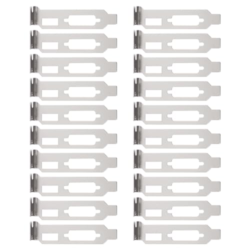 Gatuida 20 STK Grafikkarte Pci Leer Pci l Leere Halterung Computer Erweiterungs-blindplatte Lüftungsabweiser Pci-steckplatz-blindplatte Pci-Slot-Abdeckung Mini Weiß 2 u Erweitern Stahl von Gatuida