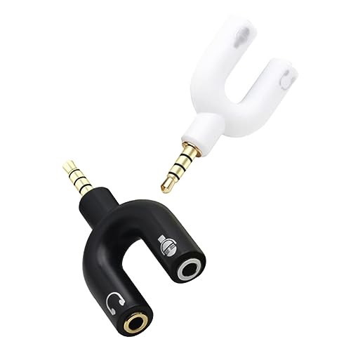 Gatuida 2St Audiokonverter kopfhörer Adapter Audio-Splitter-Adapter Headset-Adapter Kabelsplitter Kopfhörer-Splitter Mikrofon-Splitter für Kopfhörer 3,5-mm-Audioadapter Zweiwege von Gatuida
