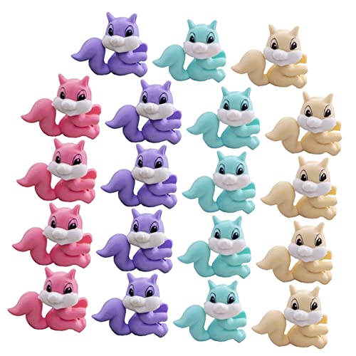 Gatuida 36 Stück Eichhörnchen Radiergummi Mini Winzige Süße Kleine Eichhörnchen Cartoon Form Klasse Grünes Produkt Kleine Radiergummis Schüler Schule Rosa Bleistifte von Gatuida