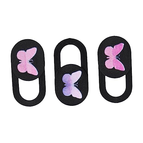 Gatuida Laptop-sichtschutz-Set 3-teilig Schmetterlings-Webcam-schiebe-Webcam-Abdeckung Selbstklebend Keine Störungen Leicht Zu Schließen Für Laptop/Tablet Zufällige Farbe von Gatuida