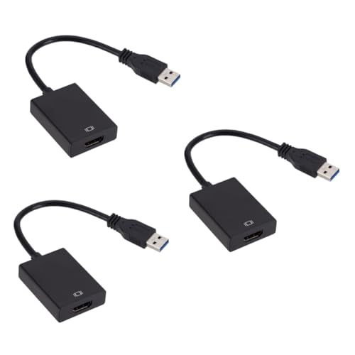 Gatuida 3St USB zu Kabel USB-Adapter USB zu Adapter USB zu HDTV Adapter Monitor Adapter Pmonitor-Adapter USB-Monitoradapter usb3.0 zu konverter usb3.0 zu Adapter Rechner Adapterkabel 1080p von Gatuida