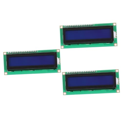Gatuida 3st 1602a Serielles LCD-modul I2c-modul Flüssigkristallmodul Flüssigkristallanzeige Elektronisches Bauteil LCD-modulanzeige Kompatibel Für Mega R3 Kabel Serielle Schnittstelle von Gatuida