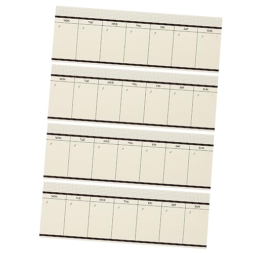 Gatuida 4 Teiliges Wochenplaner Set Notizblöcke Planer Notizbuch Organizer Spiralnotizblock Weiß Liniert Für Planer Notizblöcke Business Tagesplaner Wochenkalender Block Zum von Gatuida