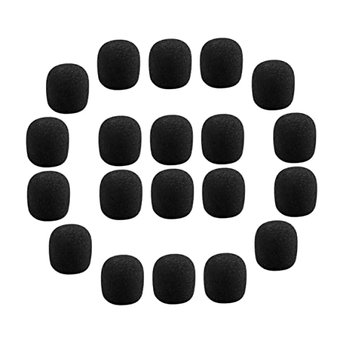 Gatuida 40 Stück Schwamm Stirnband Mikrofon Schaumstoff Aufnahme Streaming Revers Abdeckungen Tragbares Party Clip Mikrofon Gaming Mikrofon Vlogging Broadcast Mikrofon von Gatuida
