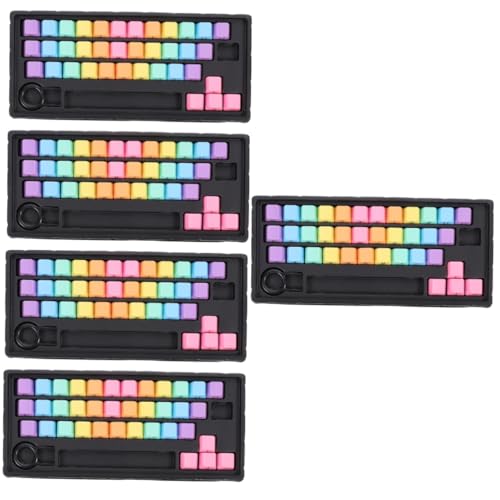 Gatuida 5 Sätze Tastenkappe Pudding Keycaps Keyset Sortierte Farbe Tastatur Wechseln Ornament-Sets Tastaturschutz Tastaturzubehör Computer Tastatur Tastaturen Fortschrittlich Abs Schalter von Gatuida
