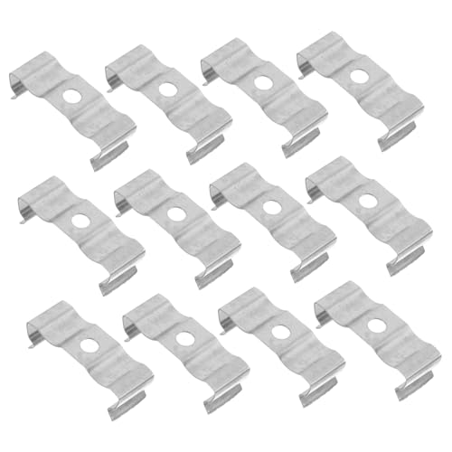 Gatuida 50 Stück Lampenhalterung Clips für LED-Streifen T8 Lampenfassung leuchtstofflampenfassung Leuchtstoffröhrenklemmen Leuchtstofflampenklemmen Lampenklemmen für Glühbirnen Manganstahl von Gatuida