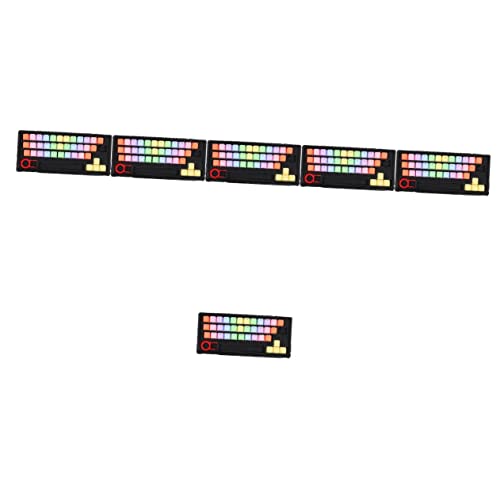 Gatuida 6 Sätze Tastenkappe Bunte Tastatur Farbige Tastatur Computertastaturen Tastatur-dekor Tastatur Wechseln Pudding Keycaps Keyset Ornament-sets Computer Tastatur Schutzfilm Pbt von Gatuida
