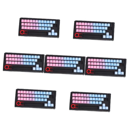 Gatuida 7 Sätze Tastenkappe Tastaturschutz Gaming-Tastatur Mechanisch Tastaturzubehör Ornament-Sets Computertastaturen Tastatur Wechseln Mechanische Tastatur Blaue Zauberin Pbt von Gatuida