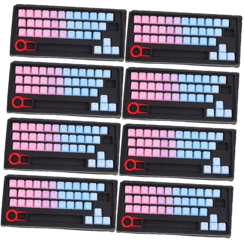 Gatuida 8 Sätze Tastenkappe Ornament-Sets Gaming-Tastatur Mechanisch Tastaturschutz Tastatur Wechseln Computer Tastatur Mechaniker Anzug Tastaturmechanik Mechanische Tastatur Haushalt Pbt von Gatuida