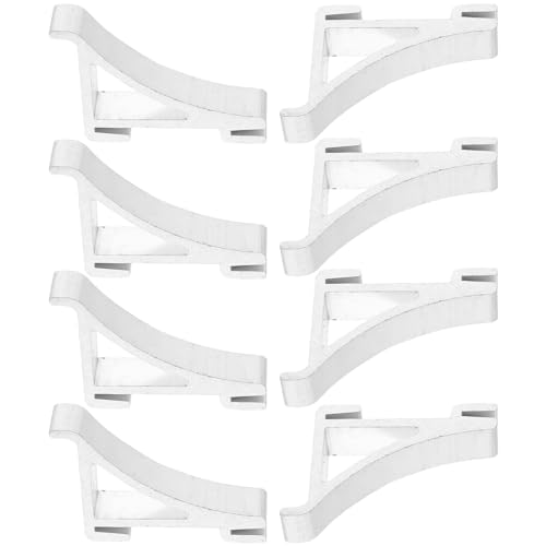 Gatuida 8 Stück -Regal-Clips Gefrierschrank-Kühler-Rack-Clips Unterstützung Ersatz-Gefrier-Regal-Clip Für -Regale (Aluminium Größe 4) von Gatuida