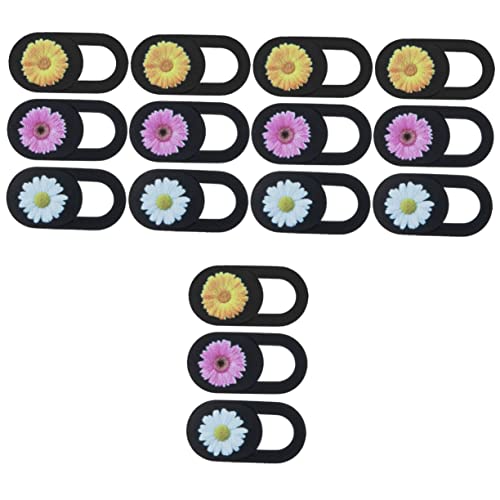Gatuida 5 Sets Laptop-Kamera-Abdeckung Webcam-Abdeckung Für Telefon-sichtschutz Blumenmuster-Design 3 Stück * 5 von Gatuida