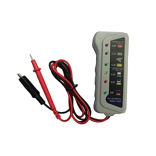 Gatuida Batteriewächter kfz batterietester autobatterie tester Batterie Kapazitätsprüfer akku check batterieprüfer Autobatterietester Batteriemesser praktischer Tester Ladesystemanalysator von Gatuida