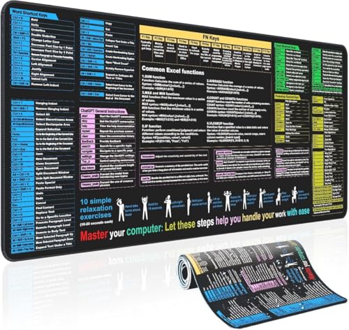Gatuida Excel-Mauspad: Großes Gaming-Mauspad XL Für Die Tastatur Pc Büro Tabellenkalkulation Tastaturmatte rutschfest Genähter Rand Fürs Büro Gatuida Excel-Mauspad: Großes Gaming-Mauspad XL Für Die Tastatur Pc Büro Tabellenkalkulation Tastaturmatte rutschfest Genähter Rand Fürs Büro von Gatuida