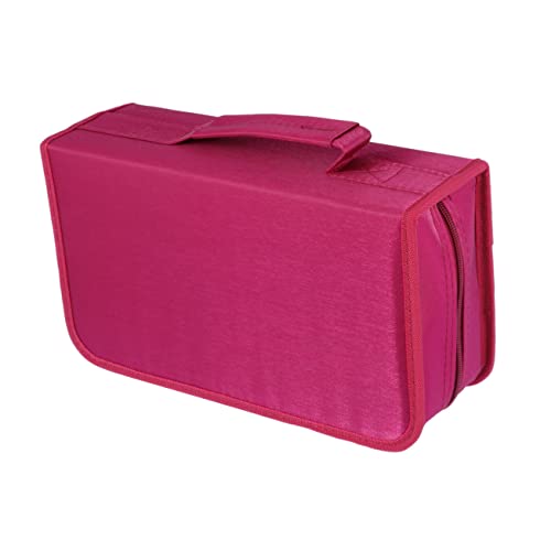 Gatuida Handheld-cd-Tasche Merzerisiertes Tuch Cd-aufbewahrungsbox 128-teilig Cd-Tasche mit Reißverschluss für DVD von Gatuida
