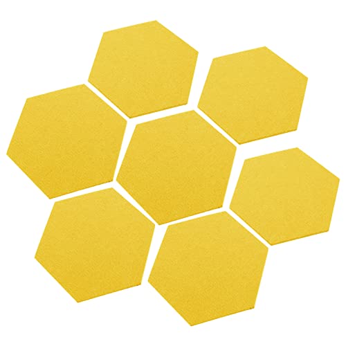 Gatuida Hexagon Cork Board, 12PCS Hexagon Filz Board Tiles Self Adhesive Board, Board for Wall Decor Memos Photos Display von Gatuida