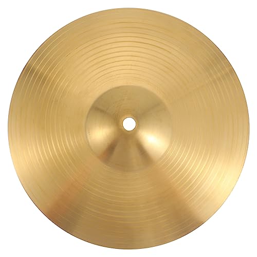 Gatuida Jazz-Drum-Becken Becken im traditionellen Finish Hut Becken Zubehör für Trommeln Becken stürzen ab Schlagbecken Vintage-Trommelbecken High-Hat-Becken Crash-Becken Handbecken Golden von Gatuida