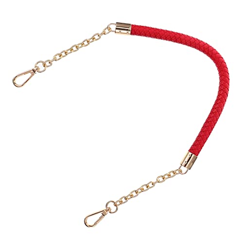 Gatuida Metallkettenkopf Kurzer Riemen Geldbörsen Für Damen Umhängetaschen Taschen Schultergurt Für Taschen Geldbörsenkette Ersatztasche DIY Zubehör Taschengurt Sling Bag Rotes von Gatuida