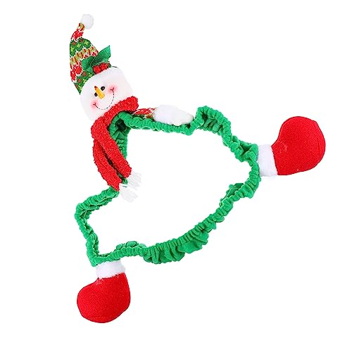 Gatuida Monitorgehäuse Weihnachtliche Computermonitorabdeckung Elastische Monitorabdeckung Weihnachts-Laptop-Monitor- Laptop-Computer Büro Gebürstetes Tuch Dreidimensional Vitrine von Gatuida