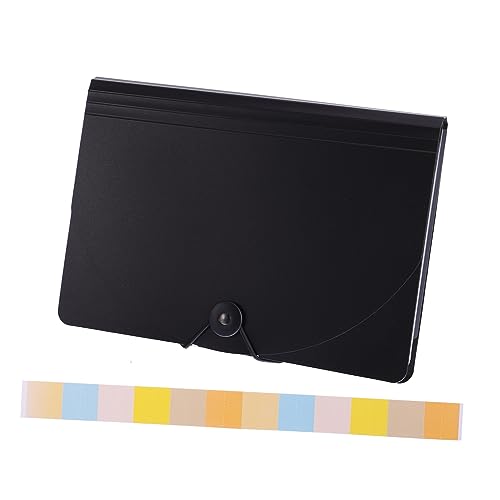 Gatuida Organtasche ordner aktenkoffer cartape aktentaschen Dokumentenhalter mappen Dokumententaschen erweitern Dokumente Organisator Dateien Organizer Office-Datei-Organizer Plastik Black von Gatuida