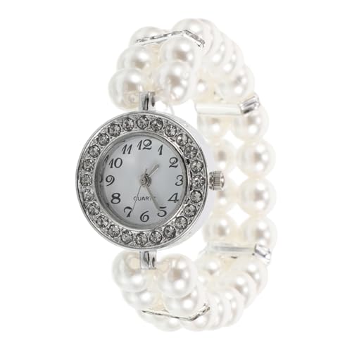 Gatuida Perlenarmbandschmuck goldene zierliche Uhr Manschettenuhren für Damen Armreifuhren für Damen Weihnachtsuhren für Damen Armbanduhr mit Manschette Golduhren für Damen Plastik Weiß Gatuida Perlenarmbandschmuck goldene zierliche Uhr Manschettenuhren für Damen Armreifuhren für Damen Weihnachtsuhren für Damen Armbanduhr mit Manschette Golduhren für Damen Plastik Weiß von Gatuida