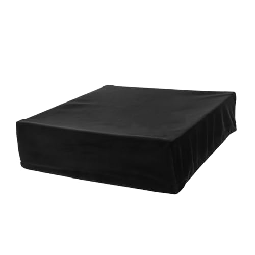 Gatuida Rekord -Rekord -Maschinenstaubschutzabdeckung Zubehör für Schallplatten Vinyl drehteller Plattenspieler-Schutzabdeckung praktische Abdeckung für Plattenspieler Elasthan Schwarz von Gatuida
