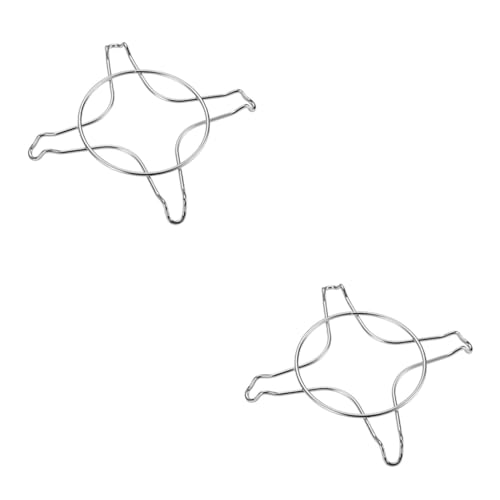 Gatuida Ring 2 Stk Gasherd Tischdeckenklammern Topf Zubehör Ofen Rostfreier Stahl Ringe von Gatuida