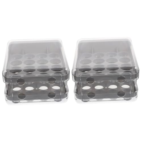 Gatuida Schubladen Aus Kunststoff 2 Stück Eier Aufbewahrungsbox Tablett Transparent Für Haustiere Tragbar Plastikbehälter Gatuida Schubladen Aus Kunststoff 2 Stück Eier Aufbewahrungsbox Tablett Transparent Für Haustiere Tragbar Plastikbehälter von Gatuida