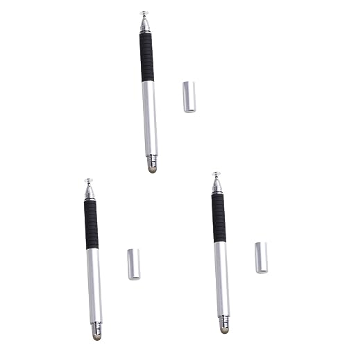 Gatuida 3 Stück 2 1 Stilvoller Kapazitiver Eingabestift in Silber 2-Zoll-bildschirmstift Zum Zeichnen Und Notieren Auf Tablets Und Mobiltelefonen von Gatuida